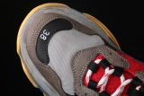 Bal**ciaga men's sneakers grey red  ECBA800616H