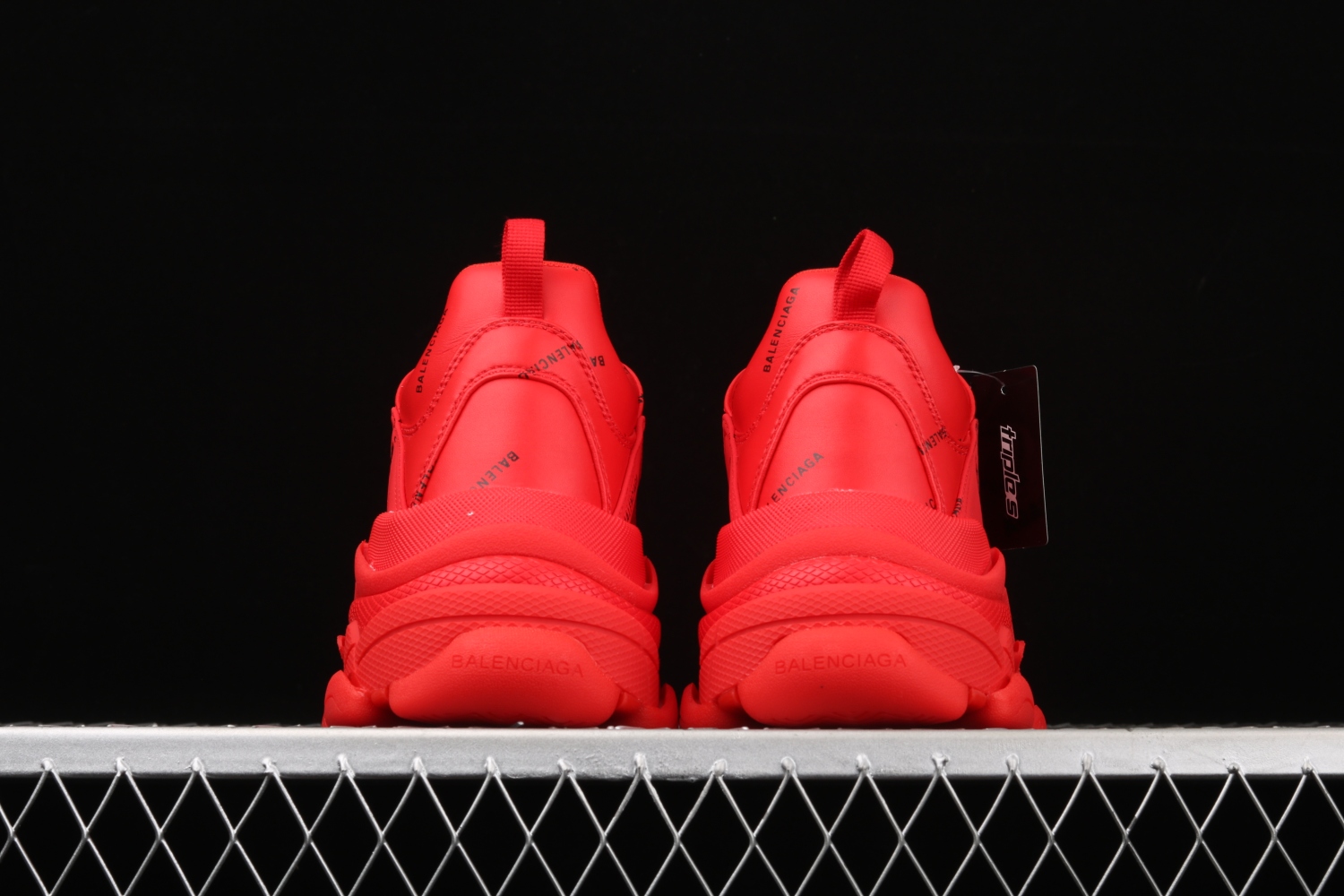 Bal**ci*ga Triple S Letter Bright Red  524039-W2FA1-7632