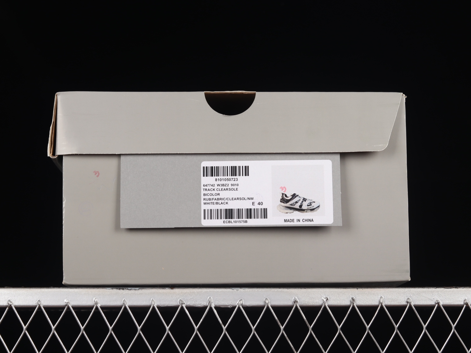 Bal**ci*ga Track Clear Sole White/Black (W) -  647741-W3BZ2-9010
