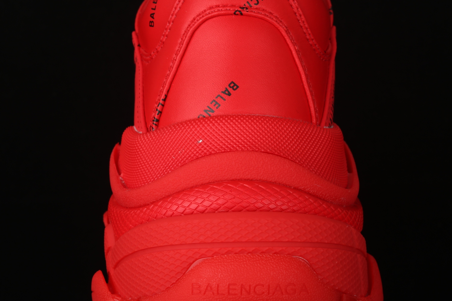 Bal**ci*ga Triple S Letter Bright Red  524039-W2FA1-7632