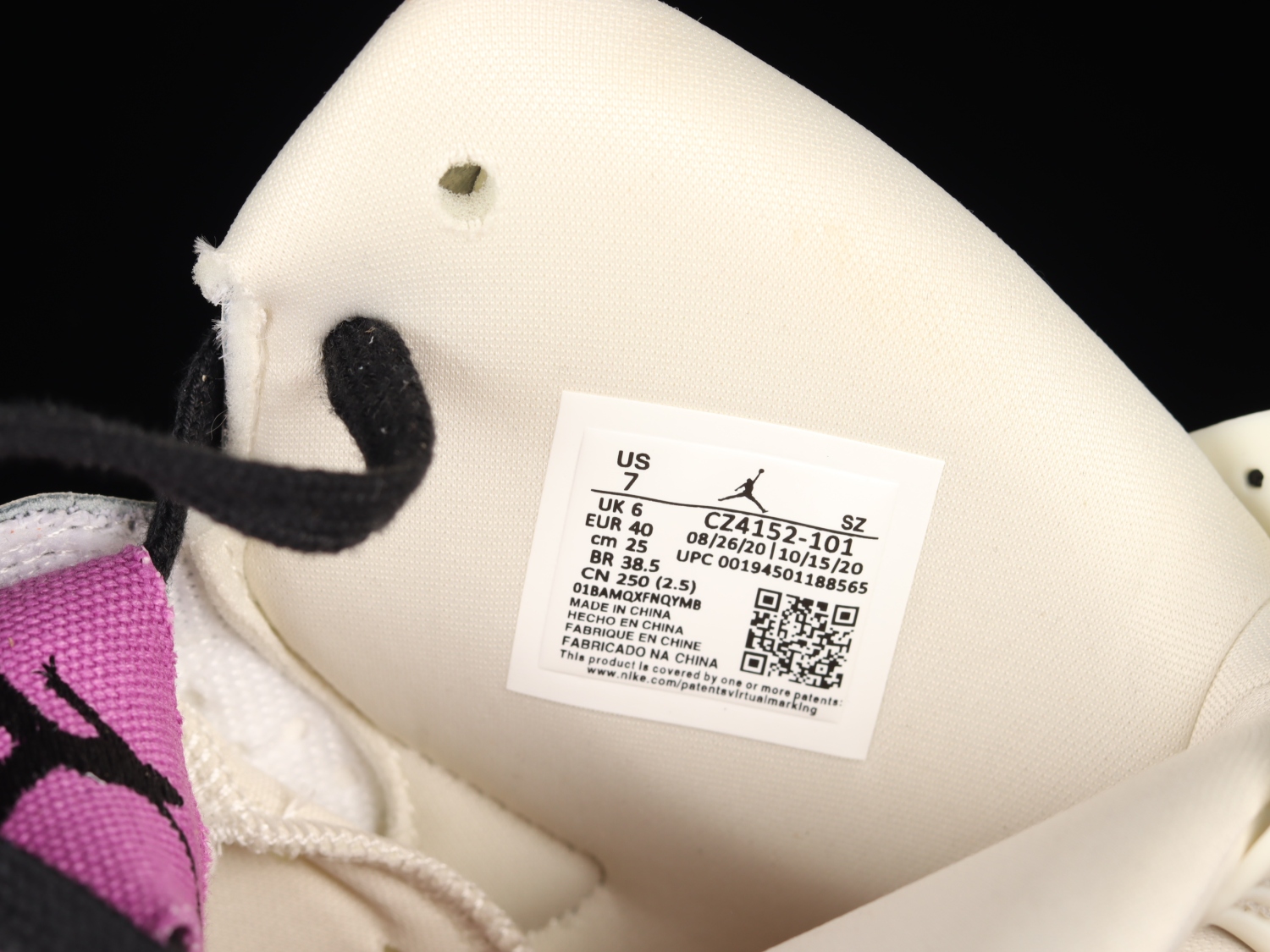 Jordan 6 Retro Quai 54 (2020) CZ4152-101