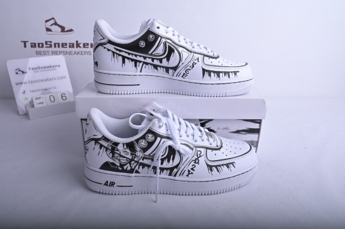 Nike Air Force 1 07 Low White Black Shoes CW2288-301