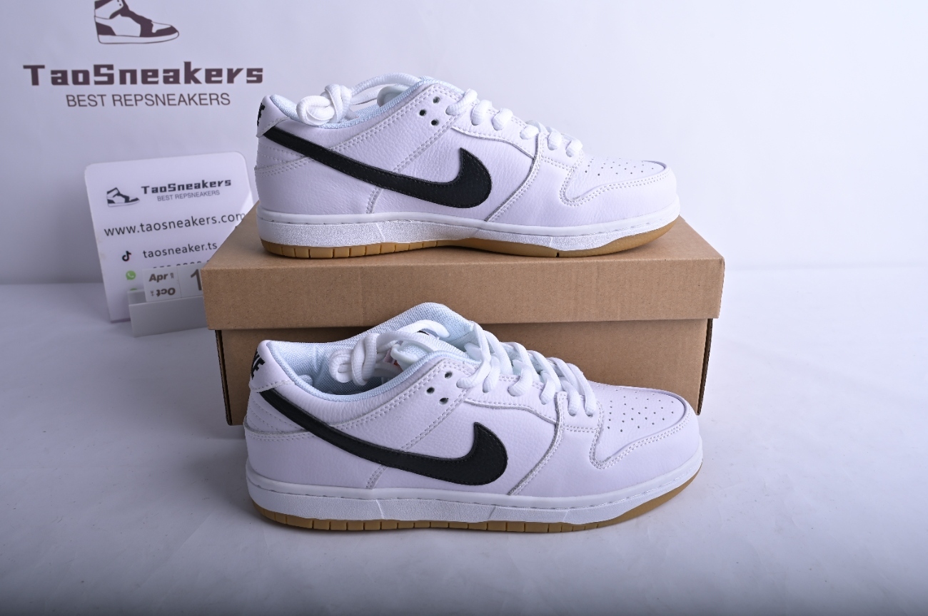 Nike SB Dunk Low Orange Label White Black CD2563-100