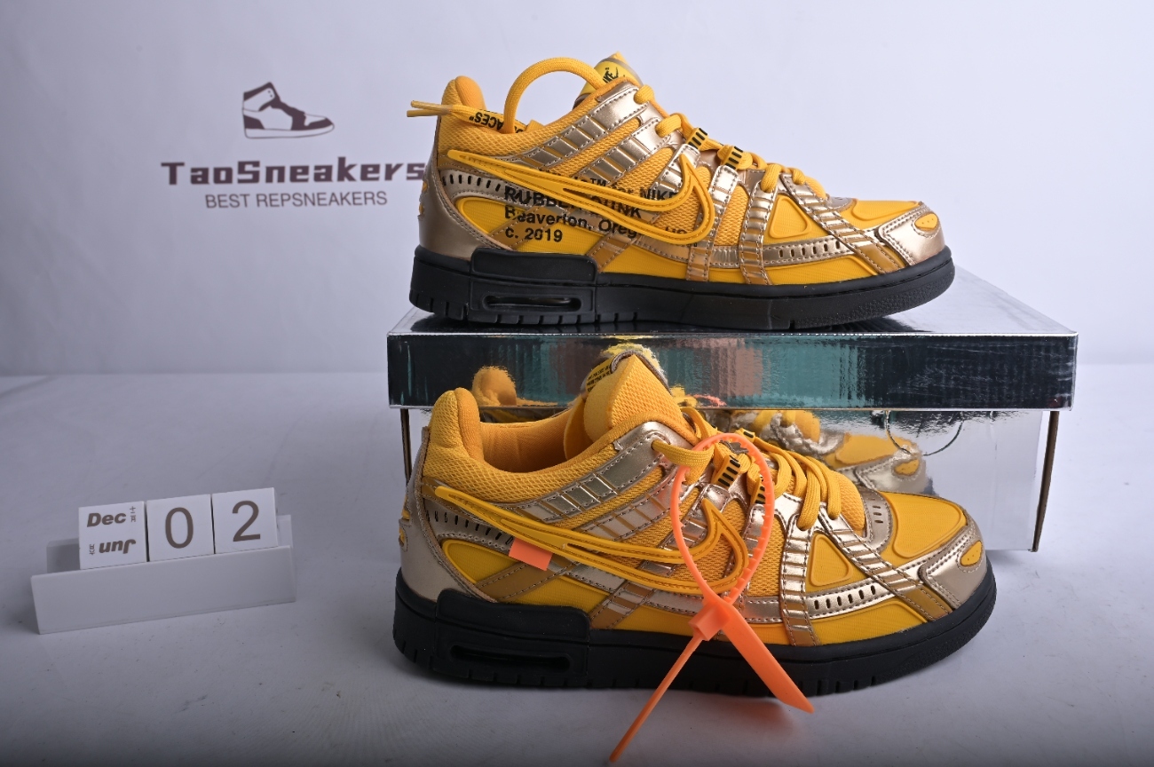 Nike Air Rubber Dunk Off-White University Gold CU6015-700