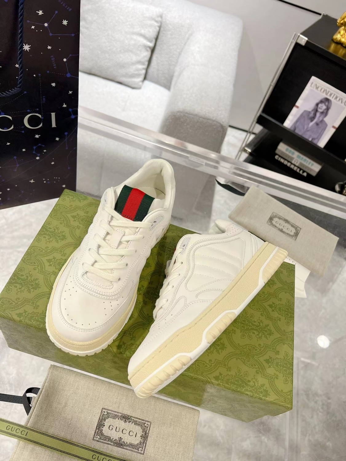 GUCCIRE-WEB SNEAKER 785728 AADJ9 9097