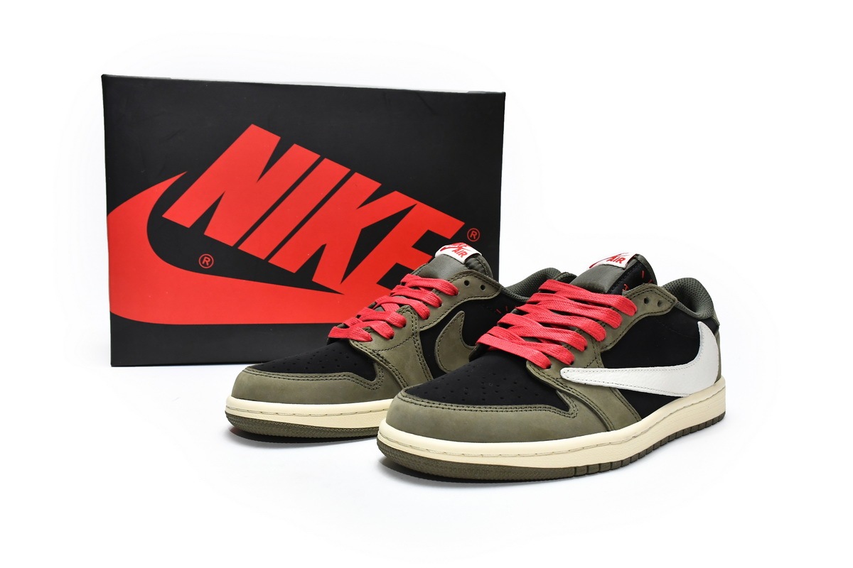 Travis Scott x Air Jordan 1 Low Dark Green DM7866-196
