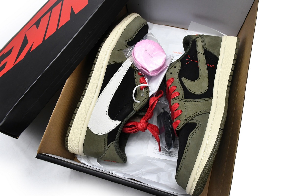 Travis Scott x Air Jordan 1 Low Dark Green DM7866-196
