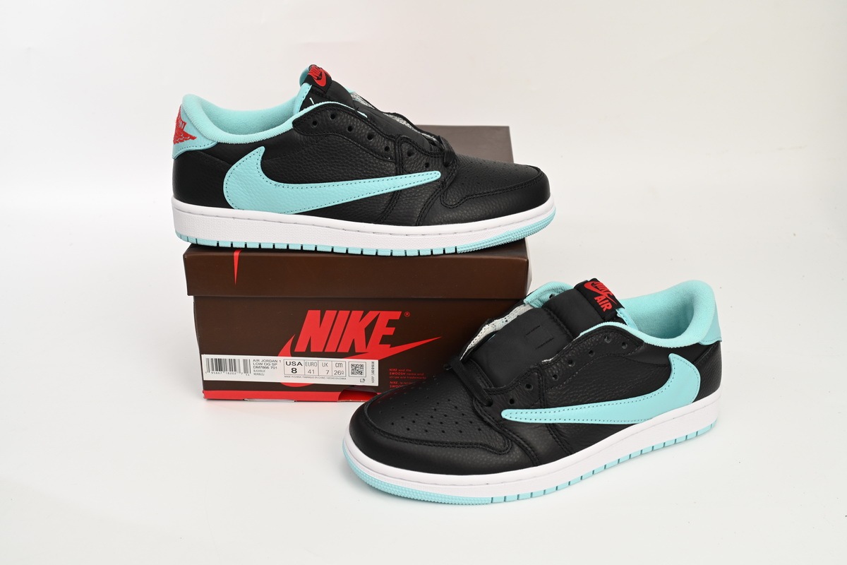 Travis Scott x Air Jordan 1 Low Bang Black Blue DM7866-400