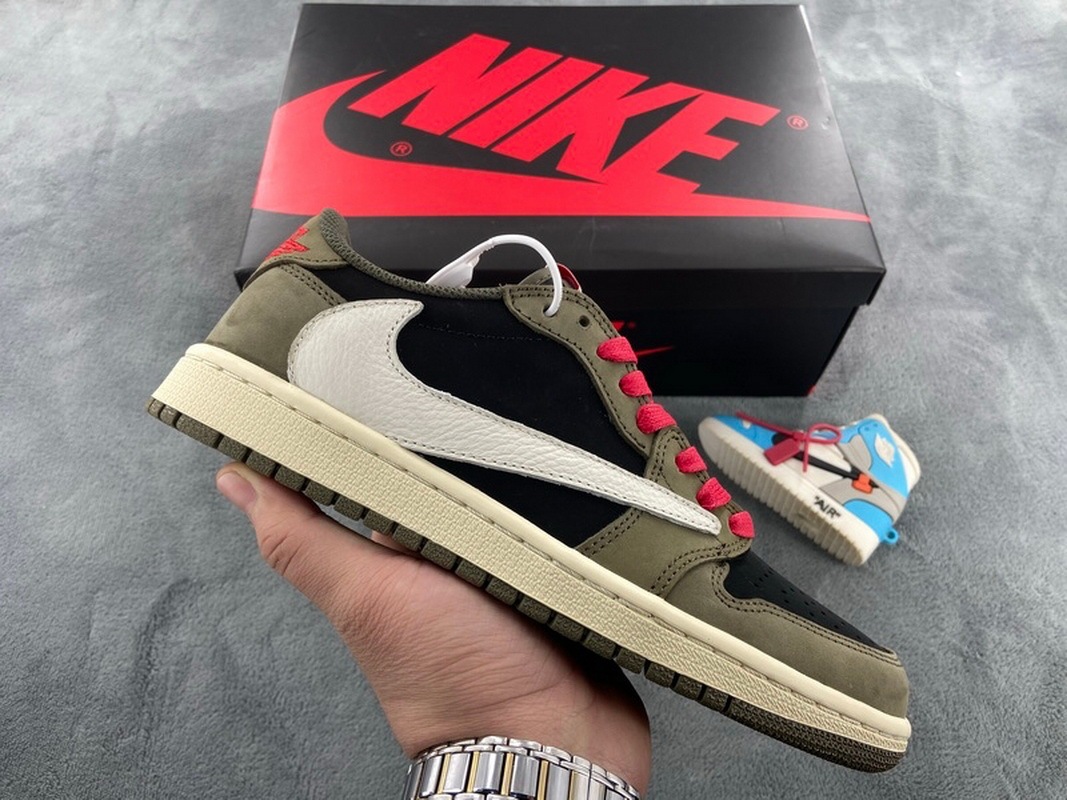Travis Scott x Air Jordan 1 Low Dark Green DM7866-196
