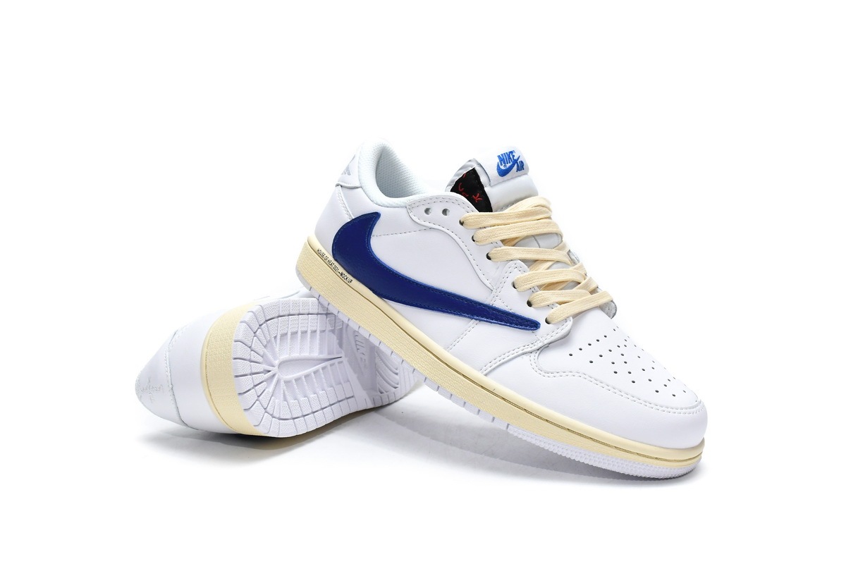 Travis Scott x Air Jordan 1 Low White Blue DH68369-186