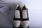 Rick Owens DRKSHDW Canvas Low Top Black Milk  DU01B7802 DMW1 911