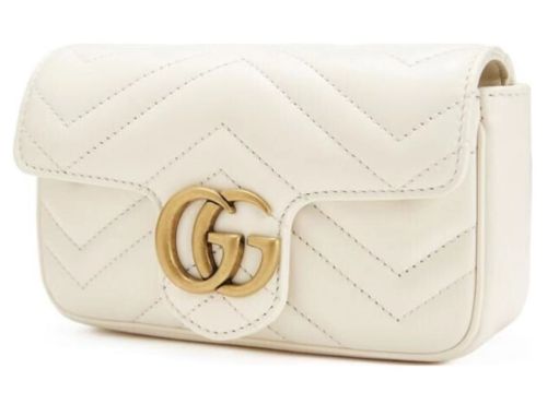 GUCCI Gucci GG Marmont series Marmont gold label logo distressed quilting leather 476433-DSVRT-9022（Only United States）