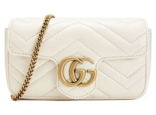 GUCCI Gucci GG Marmont series Marmont gold label logo distressed quilting leather 476433-DSVRT-9022（Only United States）