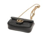 GUCCI Gucci GG Marmont series gold retro double G logo with keychain 476433-DSVRT-1000（Only United States）