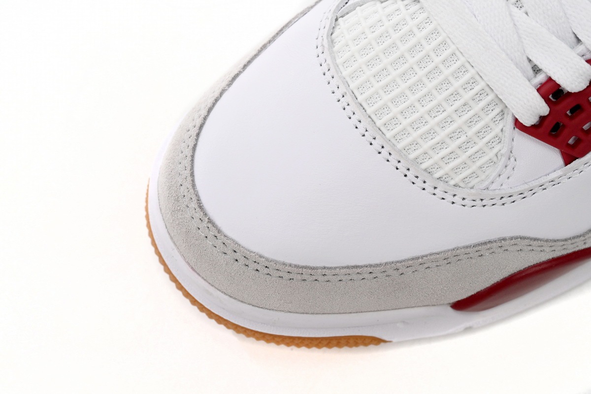 Nike SB x Air Jordan 4 White Red DR5415-160