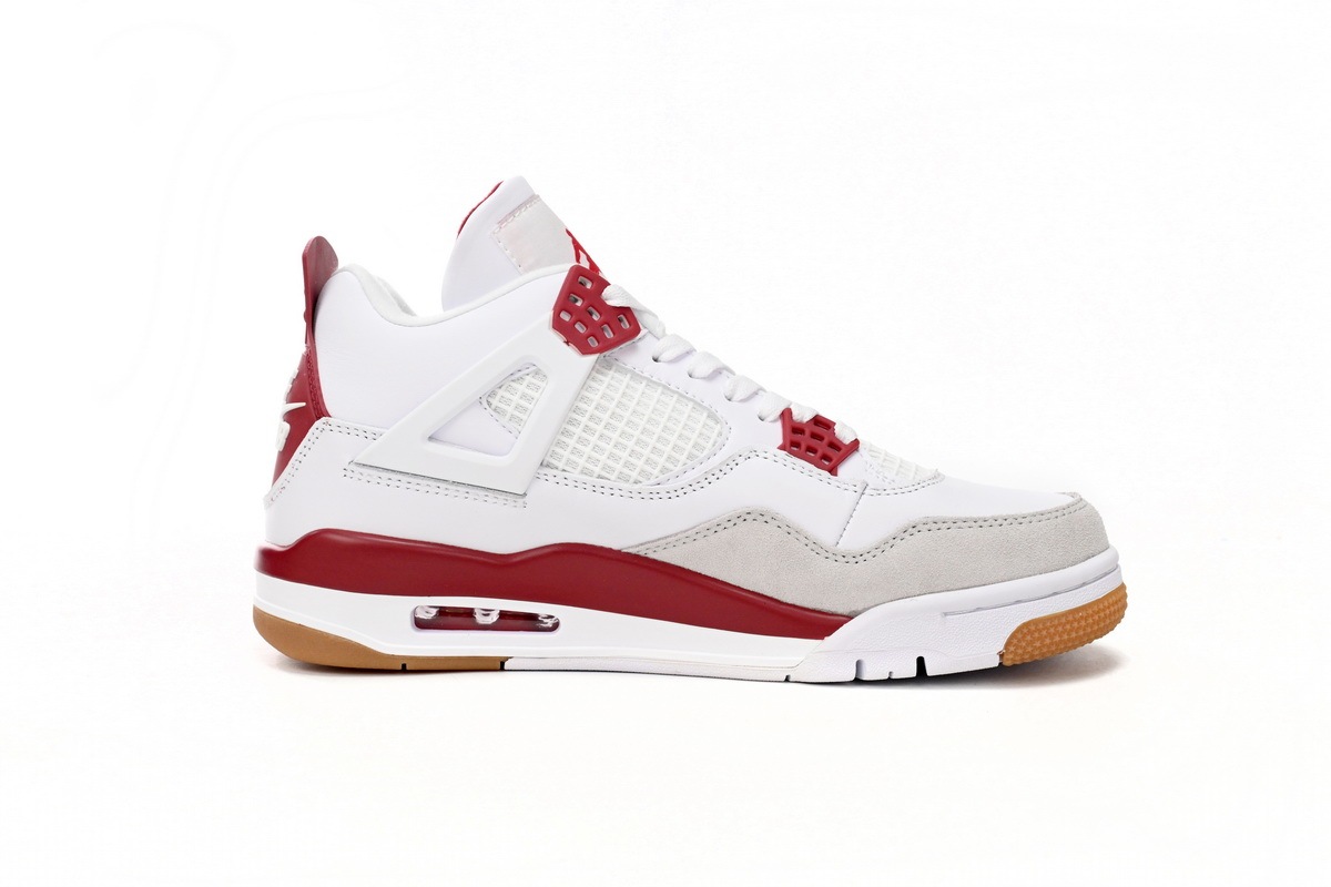 Nike SB x Air Jordan 4 White Red DR5415-160