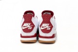 Nike SB x Air Jordan 4 White Red DR5415-160