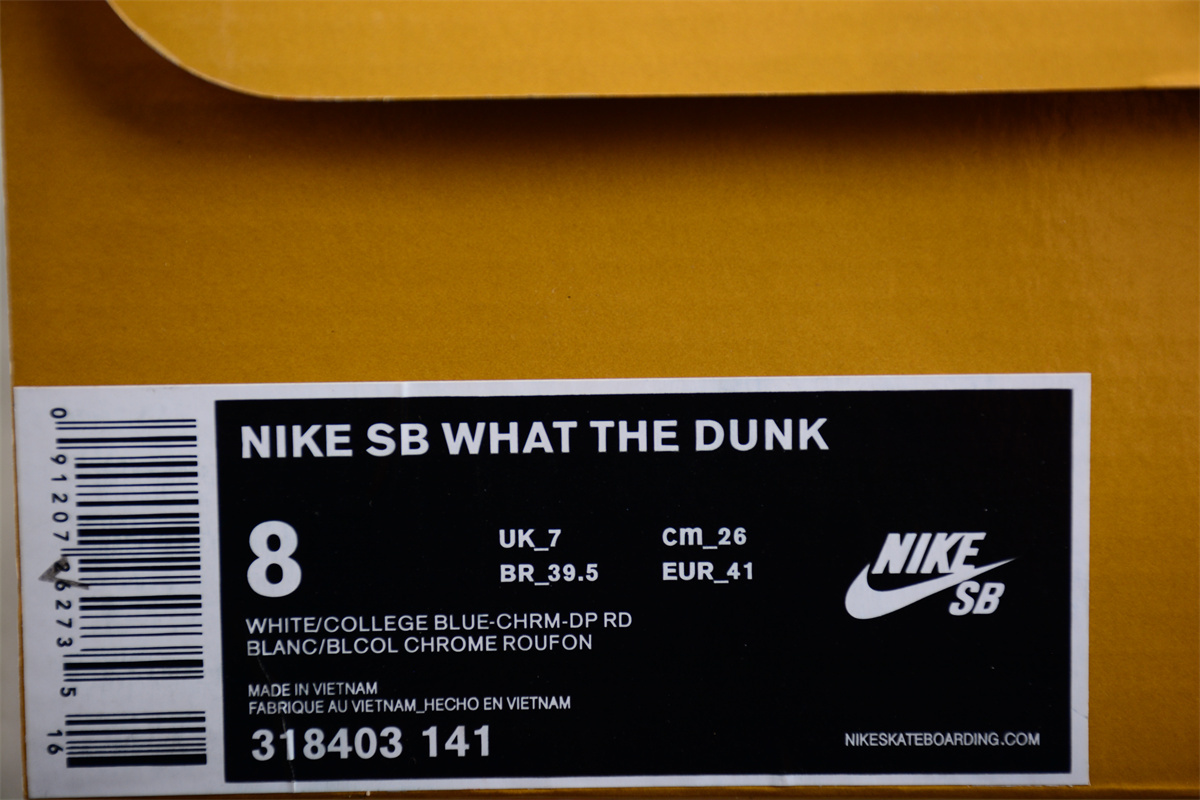 Nike SB Dunk LowWhat the Dunk 318403-141