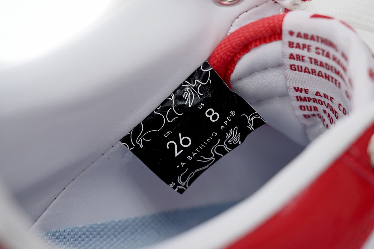 A Bathing Ape Bape Sta OS Red 1K30-191-306-RED/1K30-291-306-RED/001FWK301306M-RED