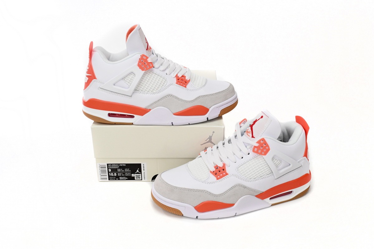 Air Jordan 4 White Orange DR5415-108