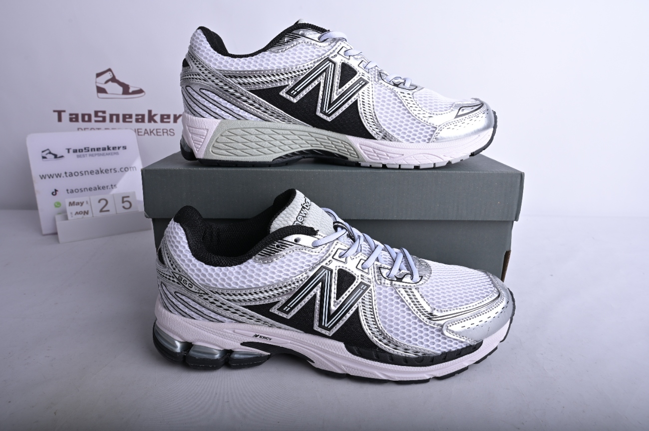 New Bal*nce 860v2 Black White Silver ML860XD