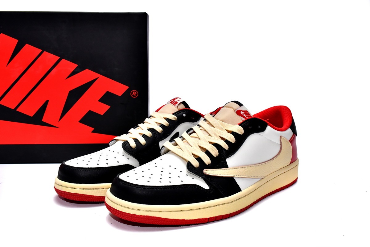Travis Scott x Air Jordan 1 Low Black Red DM7866-166
