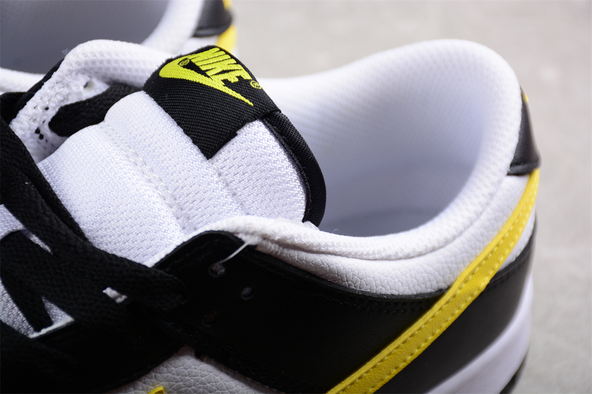 Nike Dunk Low Black, white, And Yellow FQ2431-001
