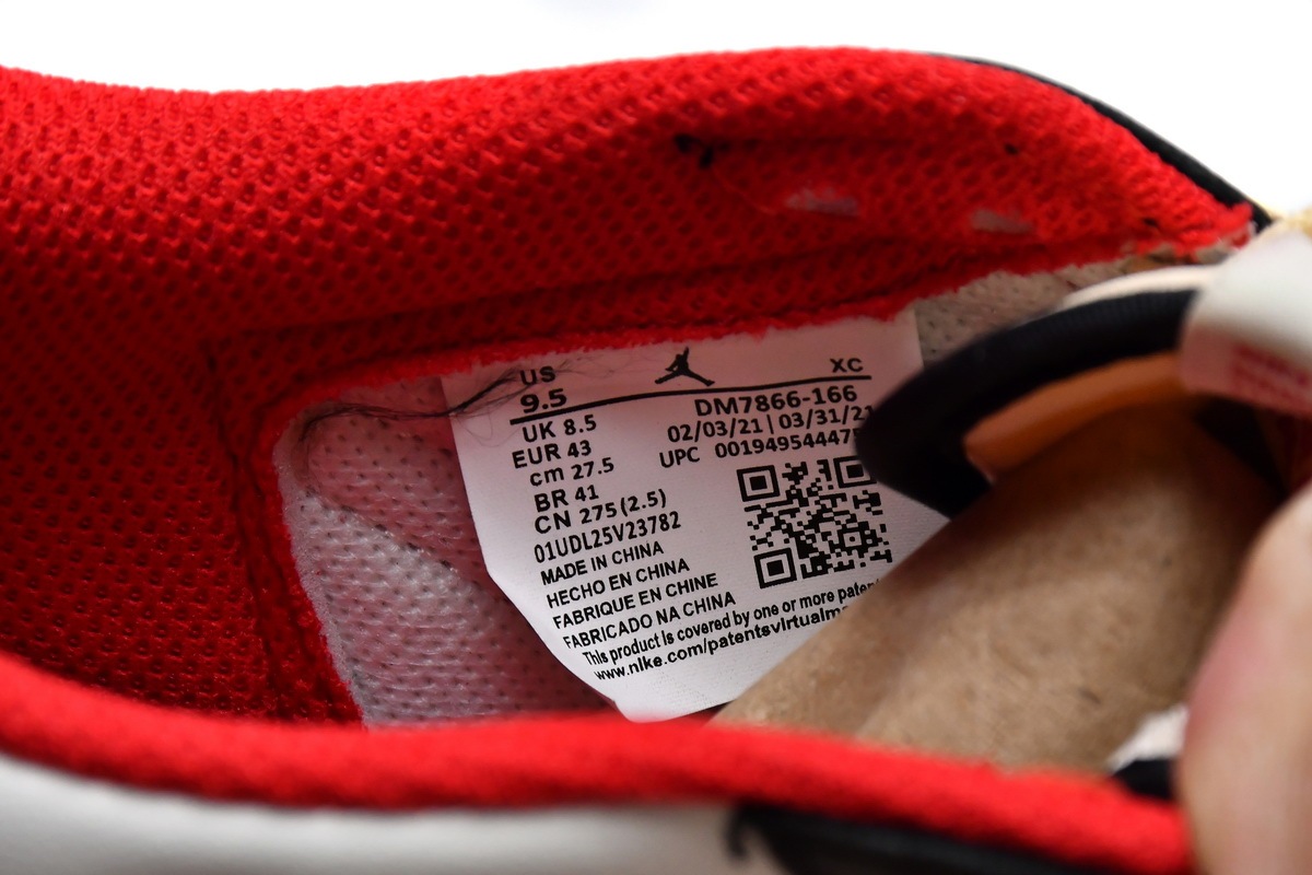 Travis Scott x Air Jordan 1 Low Black Red DM7866-166