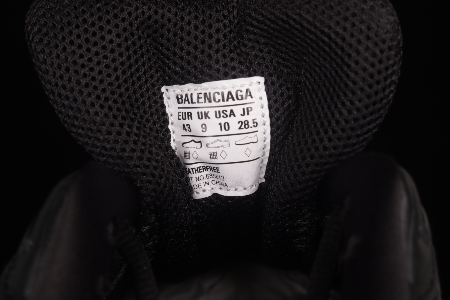 Bal**ciaga Defender Black (Women