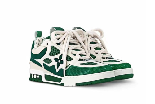 LO**S VU**TON LV Skate Sneaker Green White 1AC520