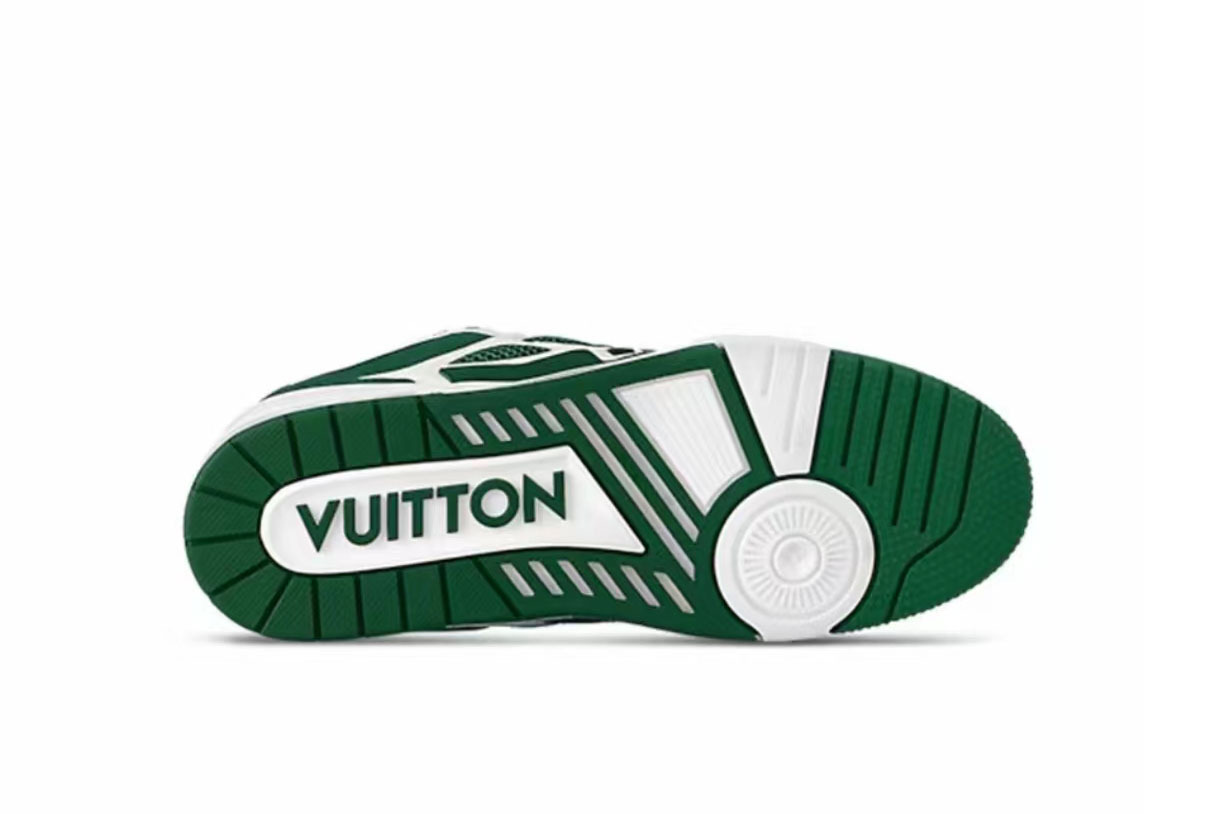 LO**S VU**TON LV Skate Sneaker Green White 1AC520
