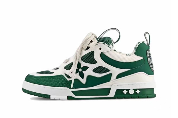 LO**S VU**TON LV Skate Sneaker Green White 1AC520