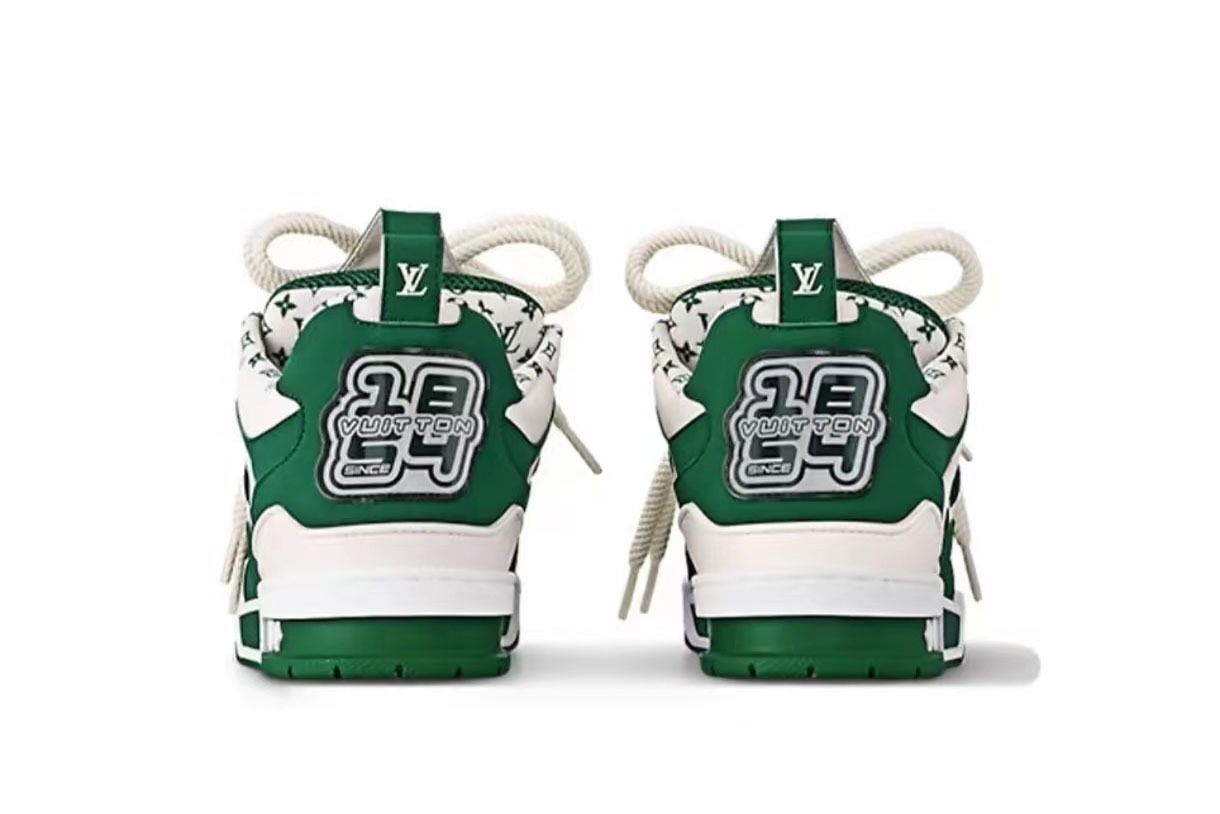 LO**S VU**TON LV Skate Sneaker Green White 1AC520