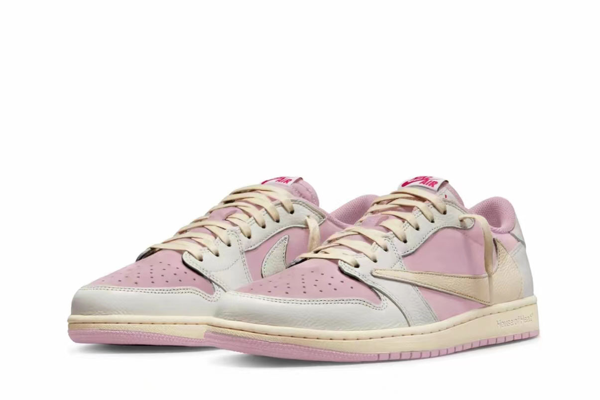 Travis Scott x Air Jordan 1 Low OG White Pink DM7866-600