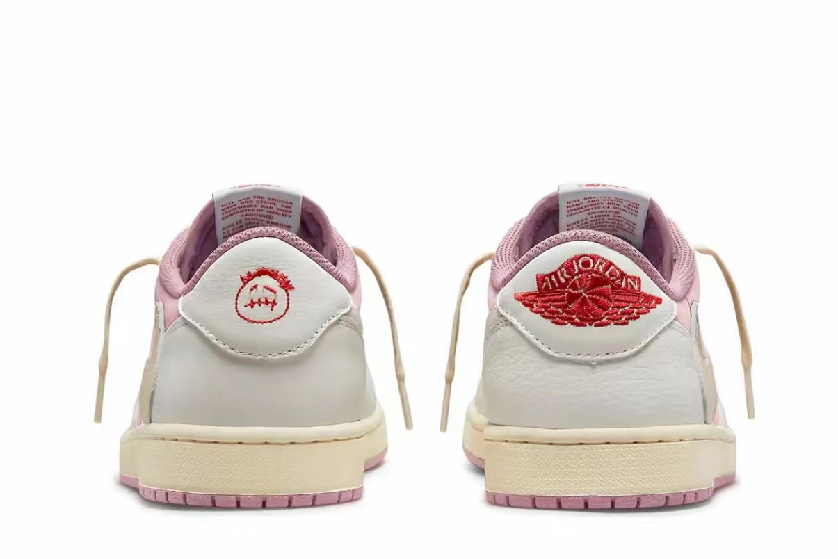 Travis Scott x Air Jordan 1 Low OG White Pink DM7866-600