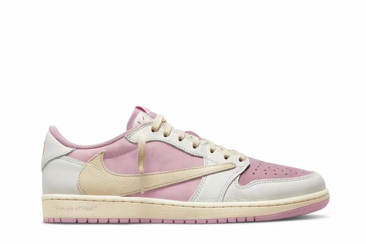 Travis Scott x Air Jordan 1 Low OG White Pink DM7866-600