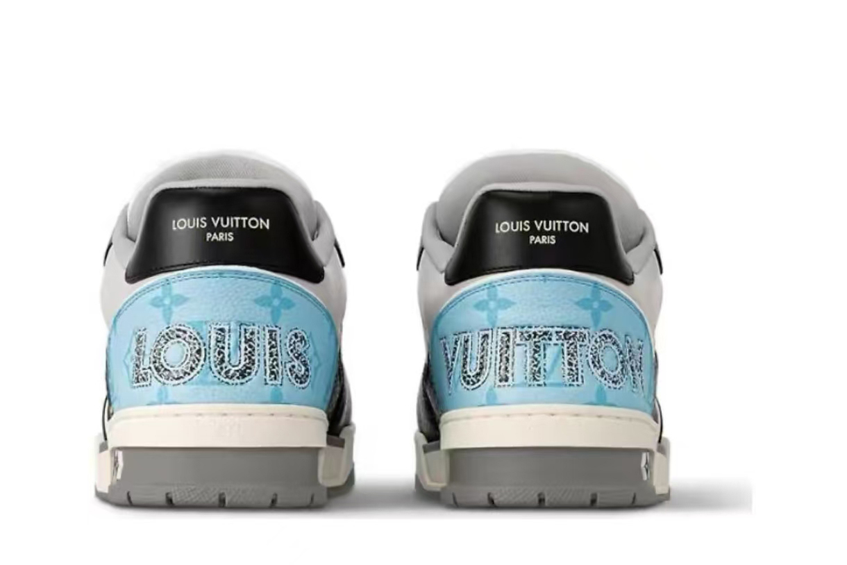 LO**S VU**TON LV Trainer Blue Grey Black  1AC510