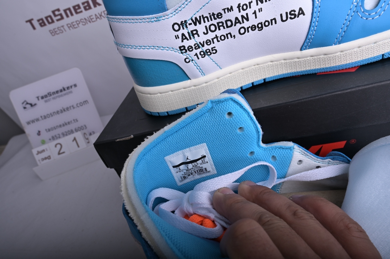Jordan 1 Retro High Off-White University Blue AQ0818-148