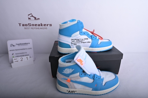 Jordan 1 Retro High Off-White University Blue AQ0818-148