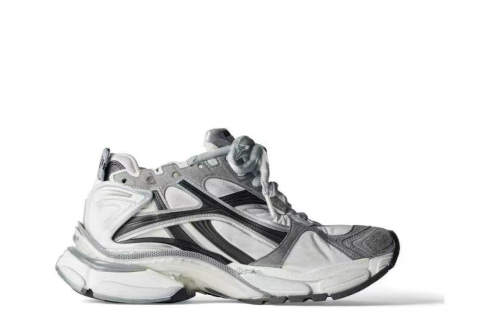 Bal**ciaga Runner Grey White Black  772774W3RNY9012