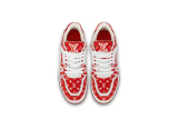 LO**S VU**TON Trainer Red Monogram Textile  1ABFSU