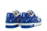 LO**S VU**TON Trainer Blue Monogram Textile  1ABFRQ