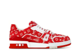 LO**S VU**TON Trainer Red Monogram Textile  1ABFSU