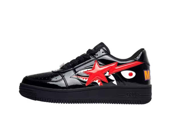 A Bathing Ape Bape Sta Low Shark Black  1H30-191-012-BLK