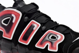 Nike Air More Uptempo Black White Laser Crimson  CJ6129-001