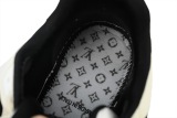 LO**S VU**TON LV Trainer Cream Black  1ACW3K