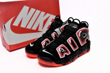 Nike Air More Uptempo Black White Laser Crimson  CJ6129-001