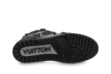 LO**S VU**TON Skate Trainer Black Swarovski Monogran  1ABMHV