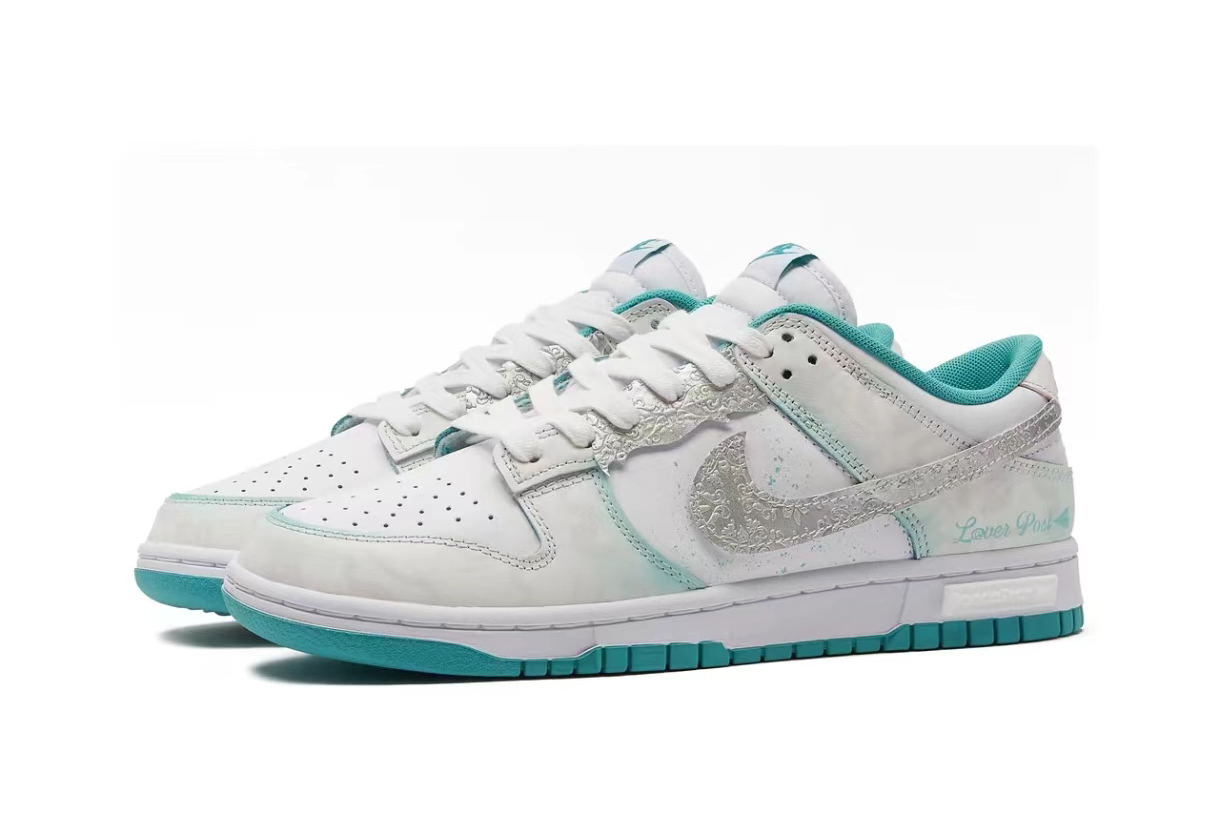 【Custom Made】Nike SB Dunk Low Panda Prank Mint Words DV0833-102