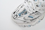 Bal**ciaga Track Sneaker 'White Blue' 542436W3SRA9014